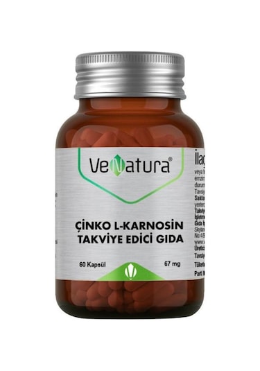 Venatura Çinko L-Karnosin 60 Kapsül