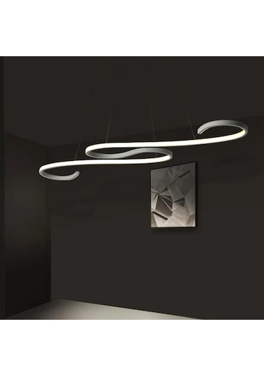 İnfinity 3 Renk Işık 120x30 CM Sarkıt Avize Antrasit Gövde Antrasit