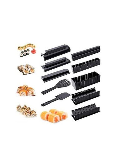 Novahub 10 Parçalı Sushi Seti - Renkli, Kolay Hazırlık, Çeşitli Şekiller Çok Renkli