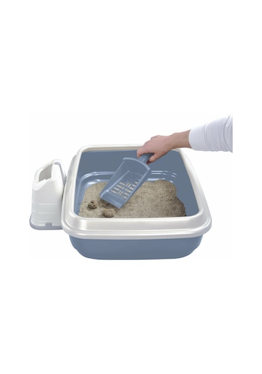 Imac Duo Kürekli Açık Kedi Tuvalet Kabı 59 x 40 x 28 CM