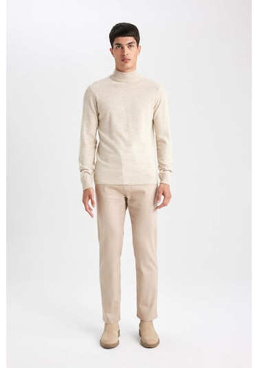 DeFacto Slim Fit Dar Kesim Yarım Balıkçı Yaka Basic Düz Triko Kazak R1127AZ24SPBG300 DeFacto Slim Fit Dar Kesim Yarım Balıkçı Yaka Basic Düz Triko Kazak R1127AZ24SPBG300