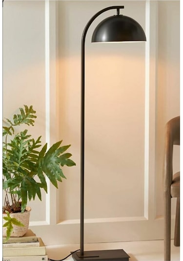 Mylights Retro Rustik Vitage Metal Lambader Köşe Lambası Yerden A Siyah