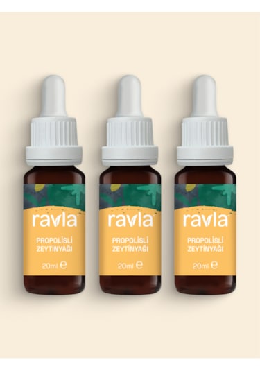 3'lü Ürün - Ravla Propolisli Zeytinyağ - 20ml