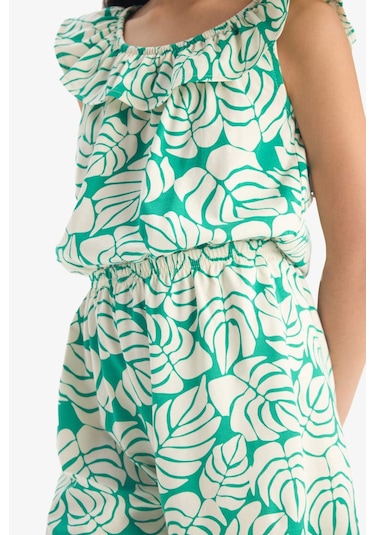 DeFacto Kız Çocuk Desenli Kolsuz Tulum E5803A825SMPN4