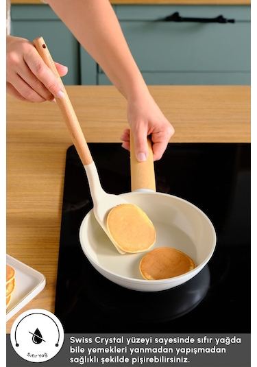 Karaca x Refika Swiss Crystal Almond Cream 18 Cm Tava Ind