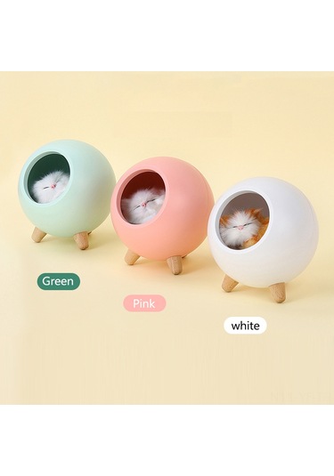 Yifomall Evcil Hayvan Evli Desenli Usb Şarjlı Yatak Odası Lambası - Doğal Işık Simülasyonu, Göz Koruyucu, Sürekli Parlaklık Ayarlama, Yeşil Yeşil