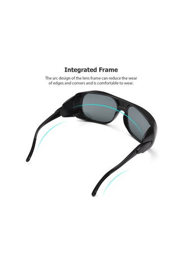 Mufunye Elektrik Kaynağı Korumalı Gözlükleri - Buhar Koruma, Darbeye Dayanıklı Gri Lensli Abs Malzemeyle