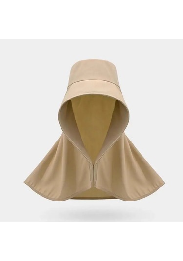 Snapbuy Kadın Uv Korumalı Büyük Ağızlı Balıkçı Şapkası - Yaz Güneşlik At Kuyruğu Kapgreenm Green