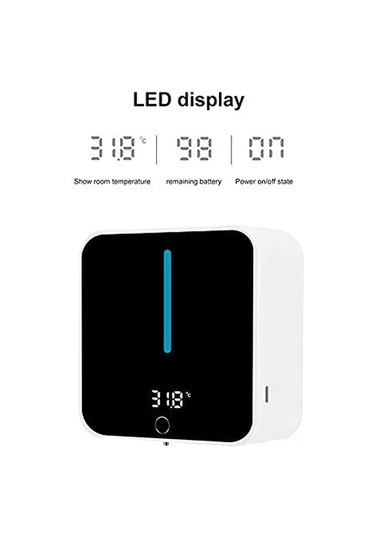 Xindoker Otomatik Köpüklü Sabun Dispanseri - 400ml Led Ekranlı, Dokunmatiksiz, Duvar Tipi Köpük Sabun Diğer