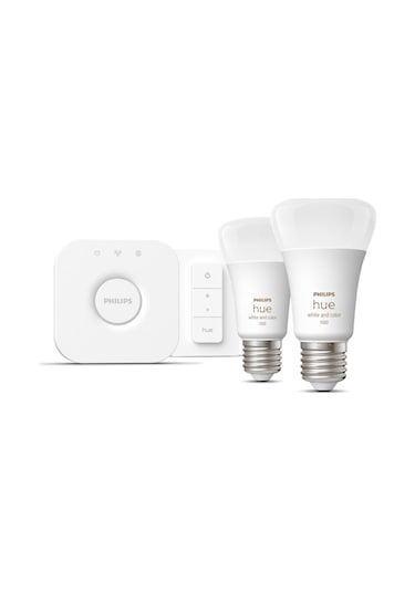 Philips Hue 1100 9-75W Renkli Akıllı Başlangıç Seti 2'li Fiyatları