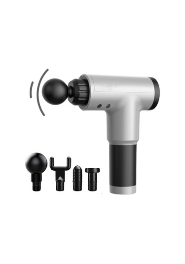 Büro Ev Ofis Personel Bakımı İçin 6seviye Titreşimli 4başlı Maksi Masaj Aleti Gri