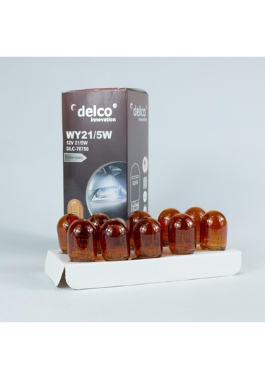 Delco U.s.a T20 Amber Çift Duylu 21-5w Dipsiz Ampul 12 Volt 10 Adet