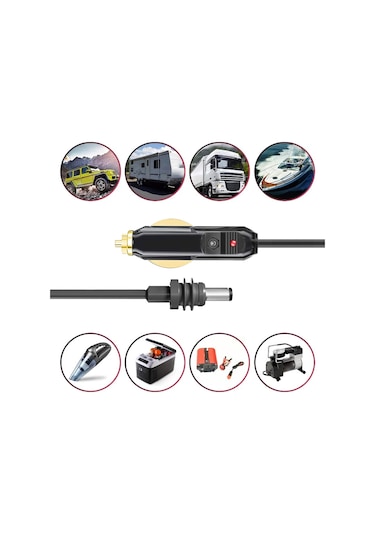 Kosona Starlink Mini İçin 5m Ip68 Su Geçirmez Dc Araç Güç Kablosu - 18awg Bakır Tel, Araba/tır/otobüs/gemi Uyumlu, Kolay Kurulum