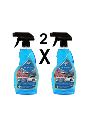 Alpars 2 Adet - Araba Cam Buz Çözücü Sprey Buzlanma Önleyici Görüş Kolaylaştırıcı Cam Sprey 500 Ml