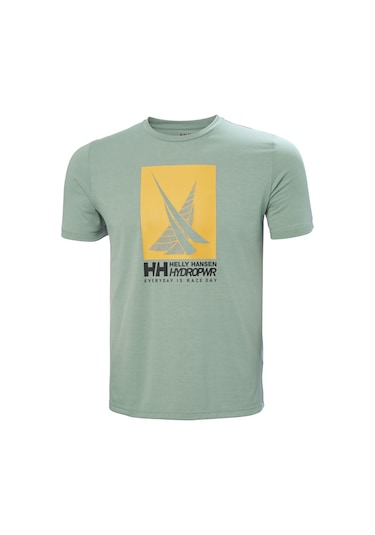 Helly Hansen Hp Race Graphic Erkek T-shirt-27979-yeşil Yeşil