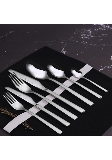 Serenk New York Çelik Çatal Kaşık Bıçak Takımı 42 Parça