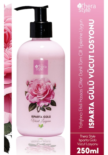 ﻿Thera Style El ve Vücut Losyonu 250 ML + Gül Özlü Duş Jeli 500 ML + Vücut Spreyi 200 ML