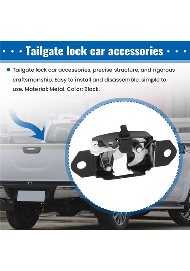 1 Adet Siyah Araba Bagaj Kapağı Kilidi Arka Kapı Kilidi Nissan Navara D40 İçin