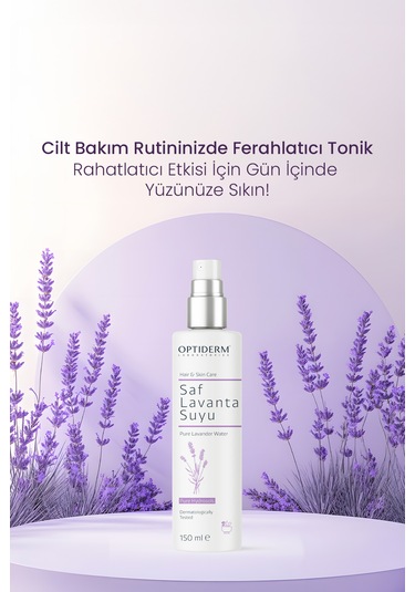 Optiderm Lavanta Suyu Canlandırıcı Ve Besleyici Tonik %100 Doğal