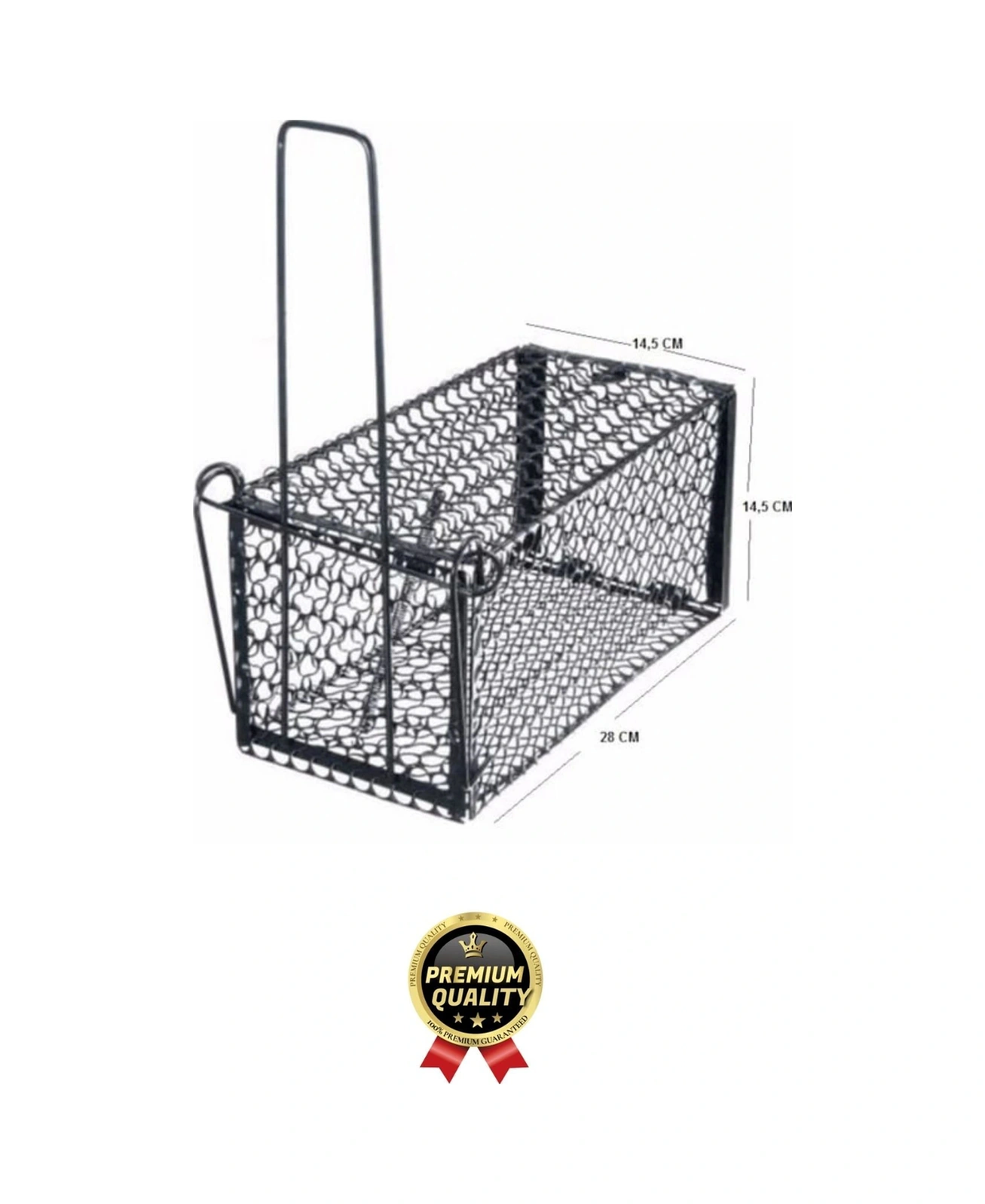 Özel Üretim Etkili Pratik Güvenli Hayvan Kemirgen Kontrolü Yaylı Otomatik Kilitli Metal Fare Kafesi