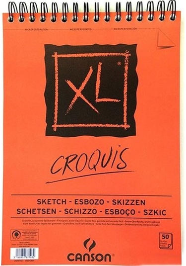 Canson Croquıs XL Eskiz 90 G Üsten Spiralli A5 50 Yp