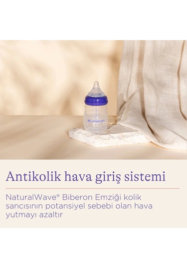 Lansinoh Biberon Natural Wawe Biberon Emziği 160ml