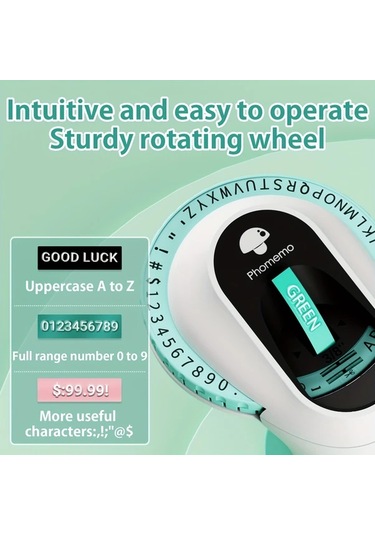 Willowhaven Phomemo Vintage Pembe 6 Şeritli Manuel Etiket Yapma Makinesi