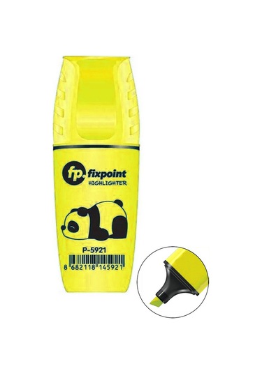 Mini Fosforlu Kalem 1 Adet Fixpoint Minik Küçük Fosforlu İşaret Kalemi 5 Mm Canlı Renkler Okul Öğrenci Büro Ofis Sarı