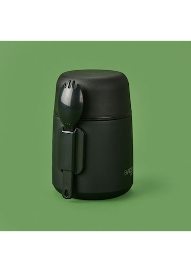 Evidea Kitchen Yemek Termosu - Siyah - 500 Ml Siyah
