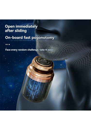 2'si 1 Arada Taşınabilir Elektrikli Tıraş Makinesi Burun Düzeltici Beyaz