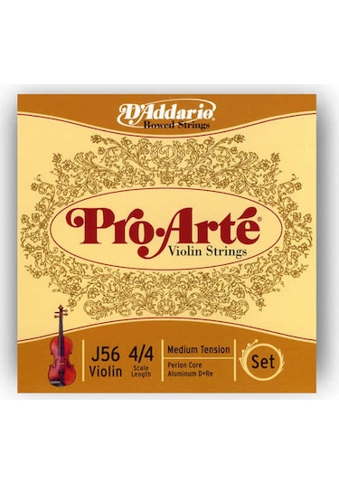 D´Addario J56 Pro Arte 4/4 Medium Keman Teli