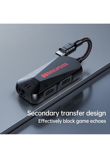 Qingmipy Gs1 Usb-c 60w Hızlı Şarjlı Üçlü Fonksiyonlu Oyuncu Telefon Tablet Ses Kartı - Kaliteli Ses Ve Çoklu Cihaz Desteği