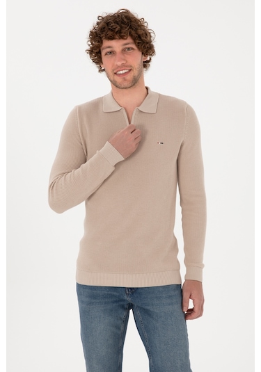 U.s. Polo Assn. Erkek Taş Kazak /triko 50313685-vr049 Tas