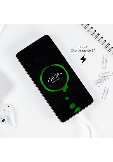 3a Laddare + Kabel För Lenovo Tab M10 3:e Generationen Lte Ultrasnabb Laddare + Usb-c-kabel