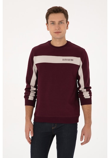 U.s. Polo Assn. Erkek Plum Sweatshirt 50316354-vr177 New Plum
