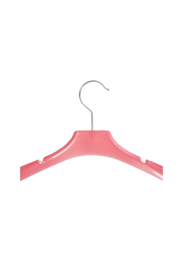 Çocuk PEMBE Elbise Mont Askısı 10 Adet Paketli 30 Cm Çocuk Askı Pembe
