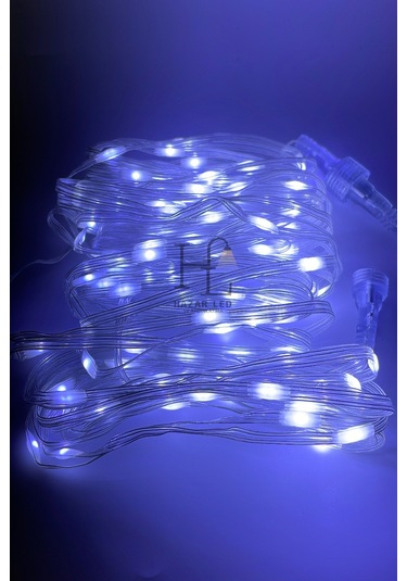 10 Metre Beyaz Peri Led Işık Ip64 Dış Mekan Jack Eklemeli Dekoratif Led Işık Yılbaşı Süsü Beyaz