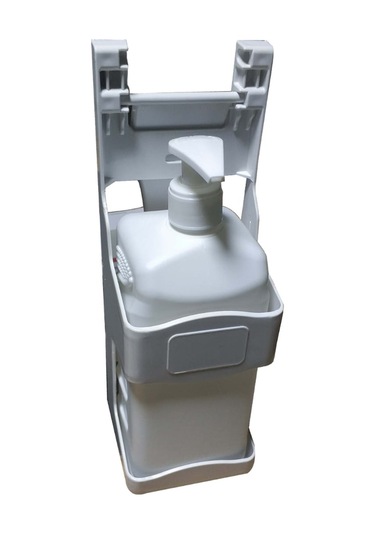 Duvara Monte Sıvı Sabun Ve Dezenfektan Aparatı Beyaz