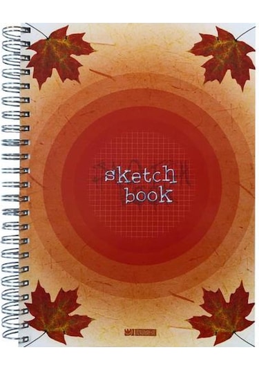 Özgün A4 Spiralli Double Kapak Sketchbook Defter 180 Yp. Kareli - 4 Adet