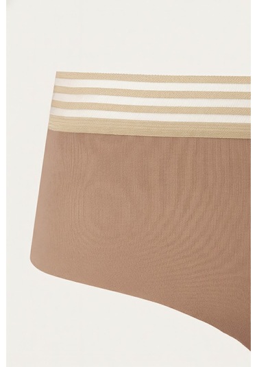 Loya Kadın Koyu Kahve Barbara Dikişsiz Yüksek Bel Külot Koyu Kahve