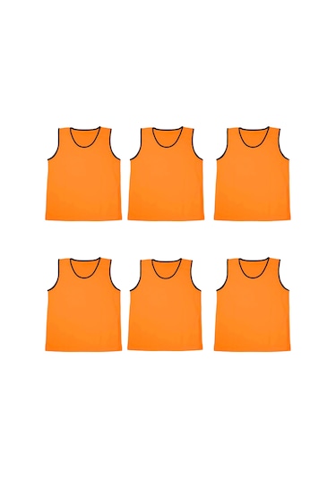 Antrenman Yeleği Çocuk Beden 6'lı Set Bip Turuncu Turuncu