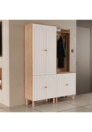 Set 5084-5072 Rapsody 6 Kapaklı Membran 9 Askılı Bohem Portmant