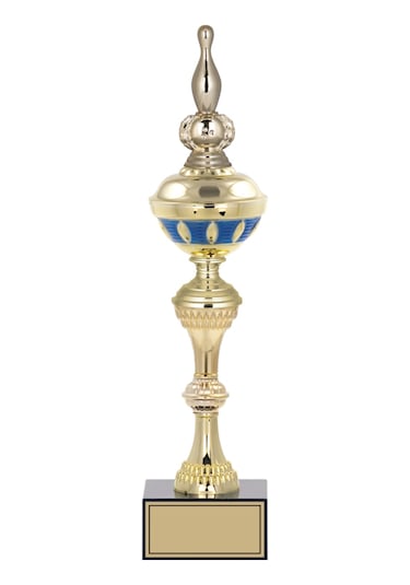 Odak Kupa - Figürlü Kupalar - Bowling / Labut Figürlü Kupalar Fg-063 C - 42 Cm Altın - Beyaz