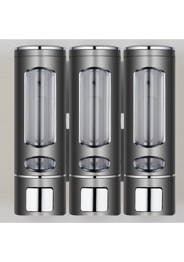 Xindoker Duvar Tipi 3 Başlı Sabun Dispenseri - 400 Ml, Tiyap Beyaz, Otel/ev Kullanıma Uygun, Kolay Kullanım, Dayanıklı Malzeme Beyaz