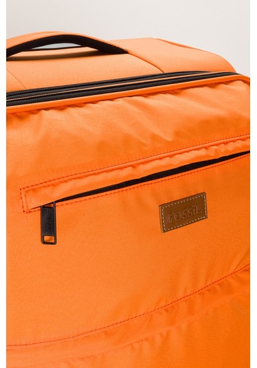 Fossil Unisex Büyük Boy Kumaş Valiz 028-01 Turuncu