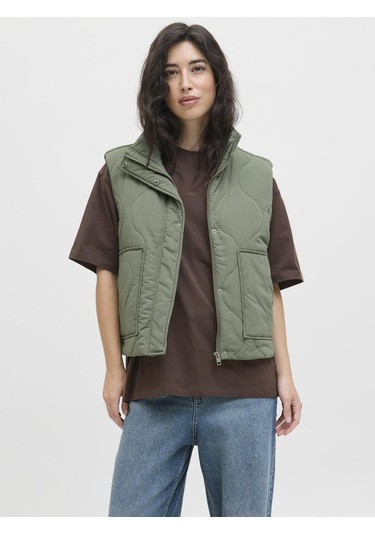 Kadin Dik Yaka Kapitone Yelek - Serena - 12278852 Sea Spray