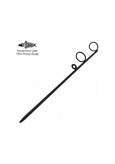 Olta Kamış Ayağı - Paslanmaz Çelik - Fishack - Siyah