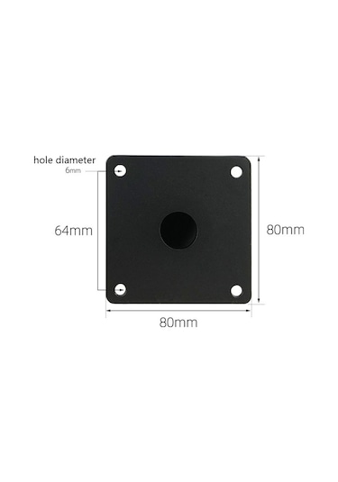 Lh-zt-0001 Koni Yuvarlak Boru Mobilya Destek Ayakları, Stil: Düz Koni Yüksekliği 10cm Mat Siyah Mat Siyah