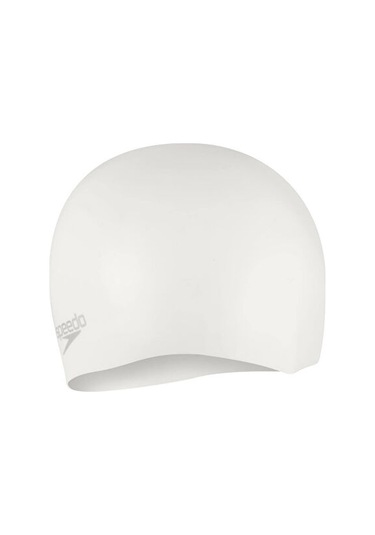 Speedo Moulded Silc Cap Au White Bone 8-7098417614 Beyaz Beyaz