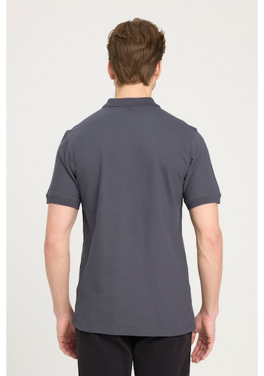 Kısa Kollu Polo T-shirt Anthracite-anthracite Anthracite